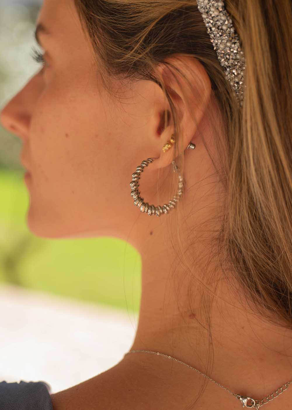 Orecchini intrecciato