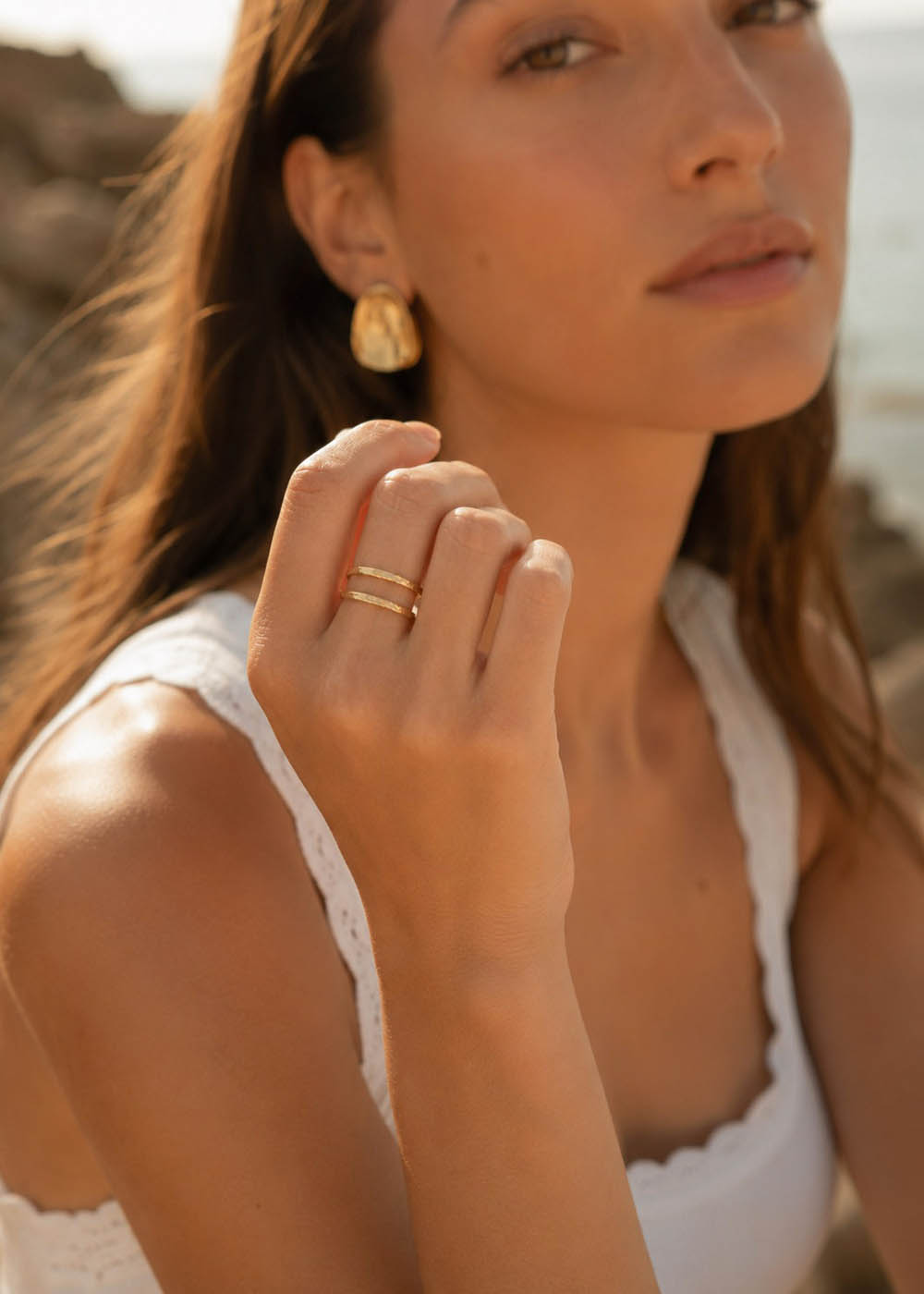 Anello doppia fila