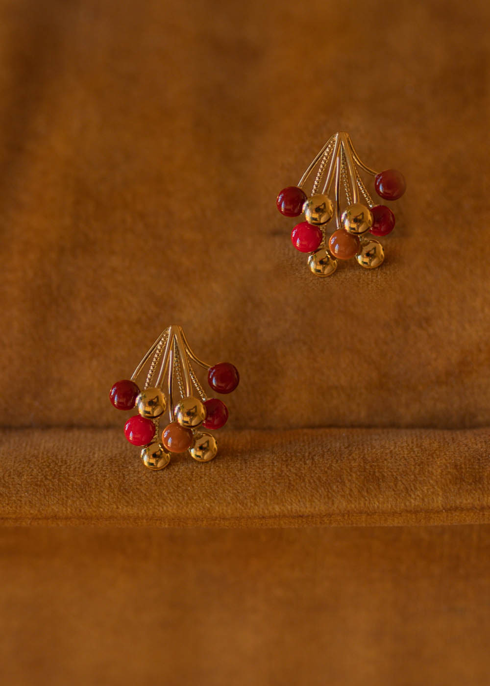 Orecchini bacche rosse