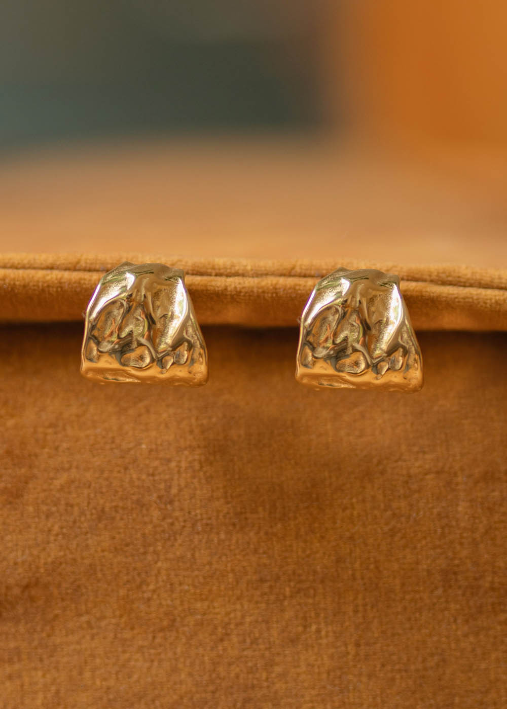 Orecchini Mezzaluna Martellata