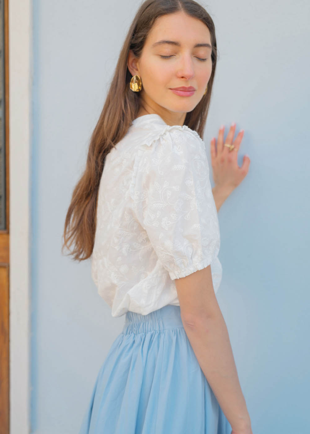 Maglia Luisa Ricamo Fiore