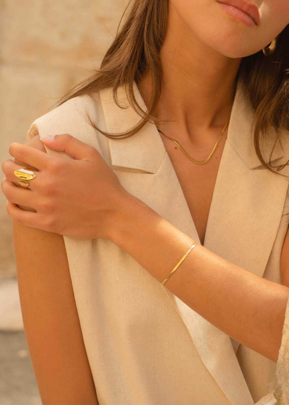 Bracciale maglia fitta